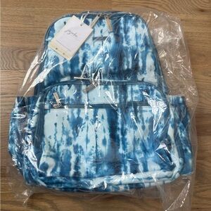 Ju-ju-be zealous backpack diaper bag in the Simply Shibori print